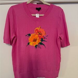 NWT J Crew short sleeved sweater - Size Large